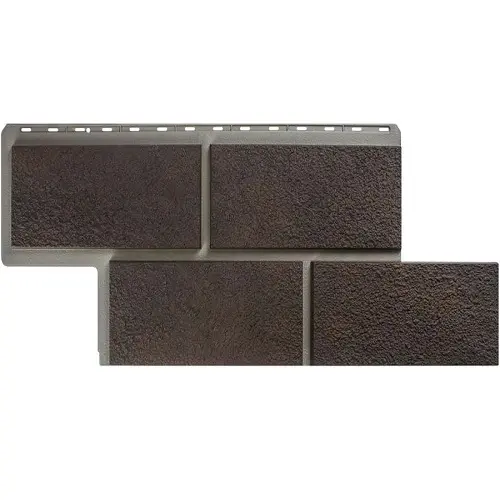 Цокольный сайдинг "Неаполитанский камень" коричневый Цокольный сайдинг "Неаполитанский камень" коричневый