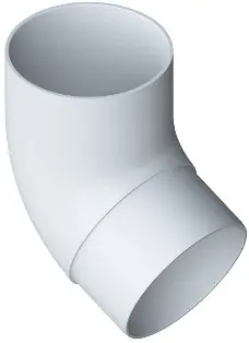 Водосточная система ПВХ, Альта-Профиль, Колено трубы 67° ПВХ белое Водосточная система ПВХ, Альта-Профиль, Колено трубы 67° ПВХ белое