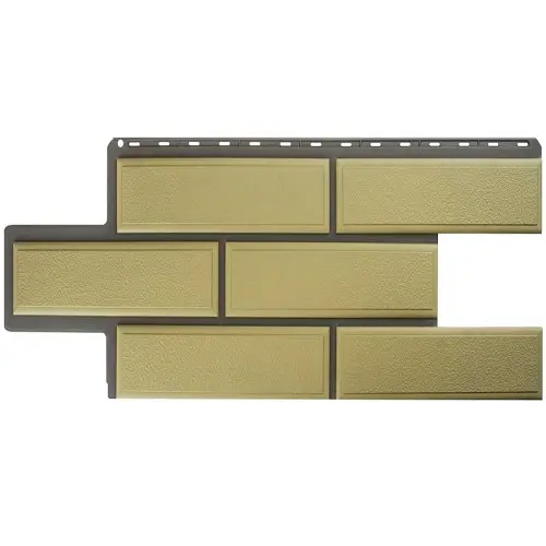 Цокольный сайдинг "Венецианский камень" песчаный Цокольный сайдинг "Венецианский камень" песчаный