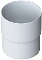 Водосточная система ПВХ, Альта-Профиль, Муфта трубы ПВХ белый