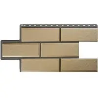 Цокольный сайдинг "Венецианский камень" слоновая кость