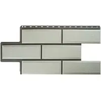 Цокольный сайдинг "Венецианский камень" белый