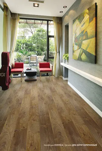 Ламинат Tarkett (Таркет), серия ESTETICA, Дуб Натур коричневый Ламинат Tarkett (Таркет), серия ESTETICA, Дуб Натур коричневый