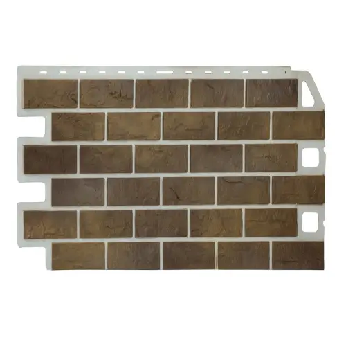 Цокольный сайдинг Кирпич рустикальный 02 Цокольный сайдинг Кирпич рустикальный 02