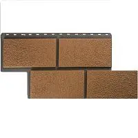 Цокольный сайдинг "Неаполитанский камень" персиковый