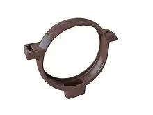 Водосточная система ПВХ, Альта-Профиль, Хомут трубы ПВХ коричневый