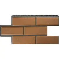 Цокольный сайдинг "Венецианский камень" персиковый