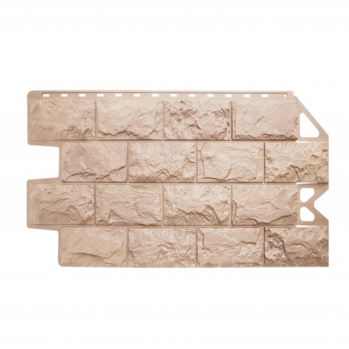 Цокольный сайдинг Альта Профиль Фагот Эко Кремовый