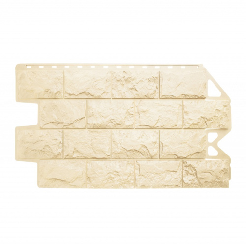 Цокольный сайдинг Альта Профиль Фагот Эко Песчаный