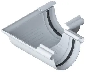 Водосточная система ПВХ, Альта-Профиль, Угол желоба ПВХ 90°(универсальный) белый Водосточная система ПВХ, Альта-Профиль, Угол желоба ПВХ 90°(универсальный) белый