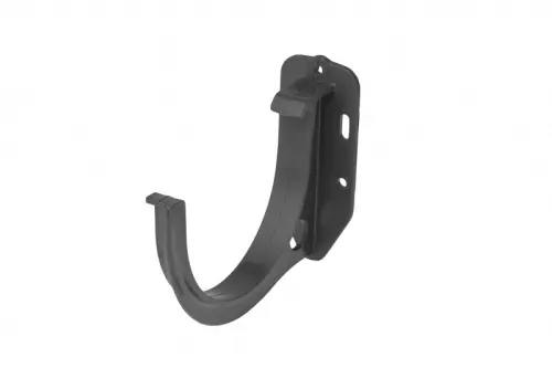 Водосточная система ПВХ, Альта-Профиль, Кронштейн желоба ПВХ графит Водосточная система ПВХ, Альта-Профиль, Кронштейн желоба ПВХ графит