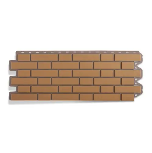Цокольный сайдинг Кирпич клинкерный бежевый Цокольный сайдинг Кирпич клинкерный бежевый