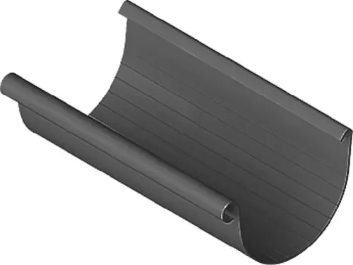 Водосточная система ПВХ, Альта-Профиль, Желоб ПВХ графит, 4м Водосточная система ПВХ, Альта-Профиль, Желоб ПВХ графит, 4м