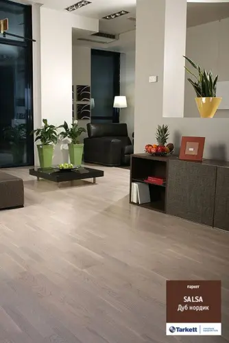 Паркетная доска, Дуб нордик, серия Сальса 3-х полосная Паркетная доска, Дуб нордик, серия Сальса 3-х полосная