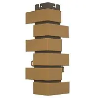 Кирпич клинкерный желтый угол наружный