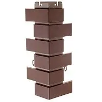 Кирпич клинкерный коричневый угол наружный