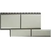 Цокольный сайдинг "Флорентийский камень" белый