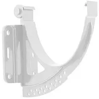 Водосточная система ПВХ, Альта-Профиль, Кронштейн желоба ПВХ белый