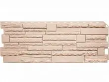 Цокольный сайдинг Скалистый камень ЭКО кремовый