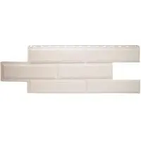 Цокольный сайдинг Венеция белый