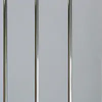 Трехсекционная панель ПВХ белая хром