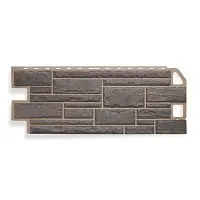 Цокольный сайдинг камень Серый