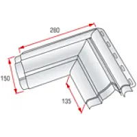 Угловой элемент наличника Модерн