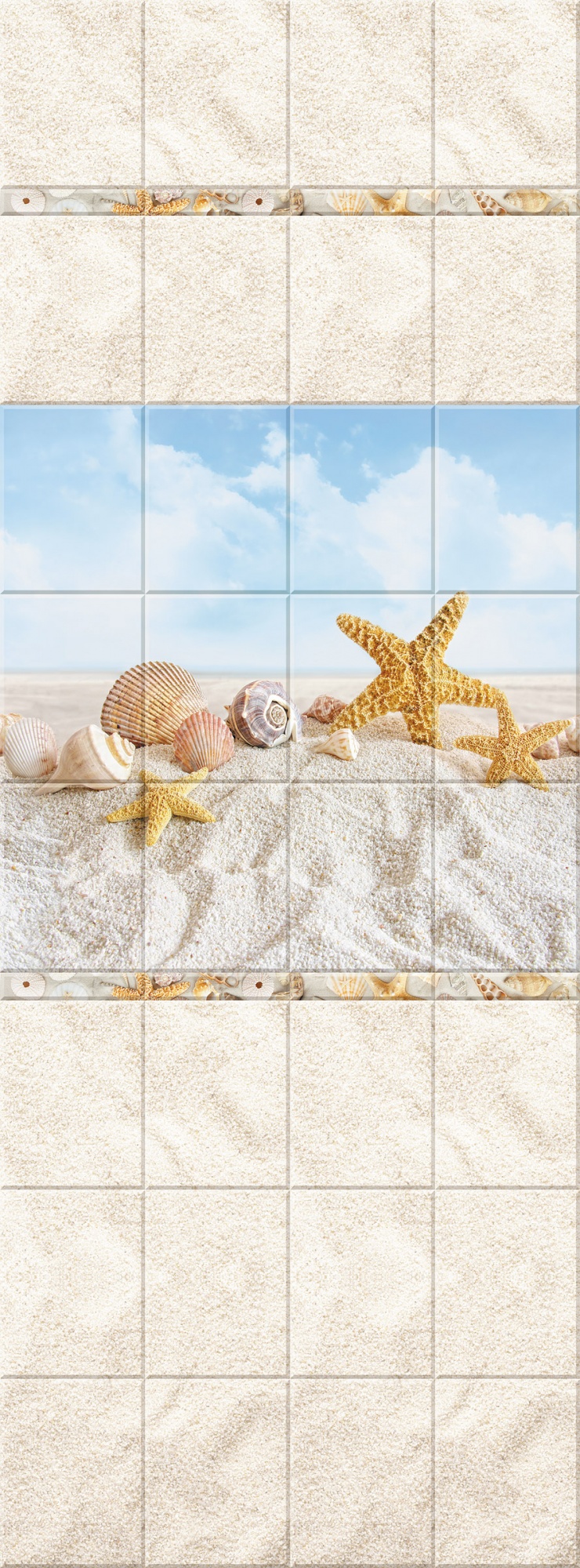 Панель ПВХ Песчаный пляж