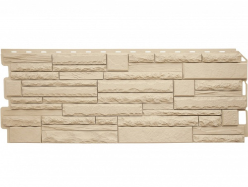 Цокольный сайдинг Скалистый камень ЭКО песчаный Цокольный сайдинг Скалистый камень ЭКО песчаный