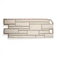 Цокольный сайдинг камень Белый