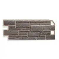 Цокольный сайдинг камень Серый